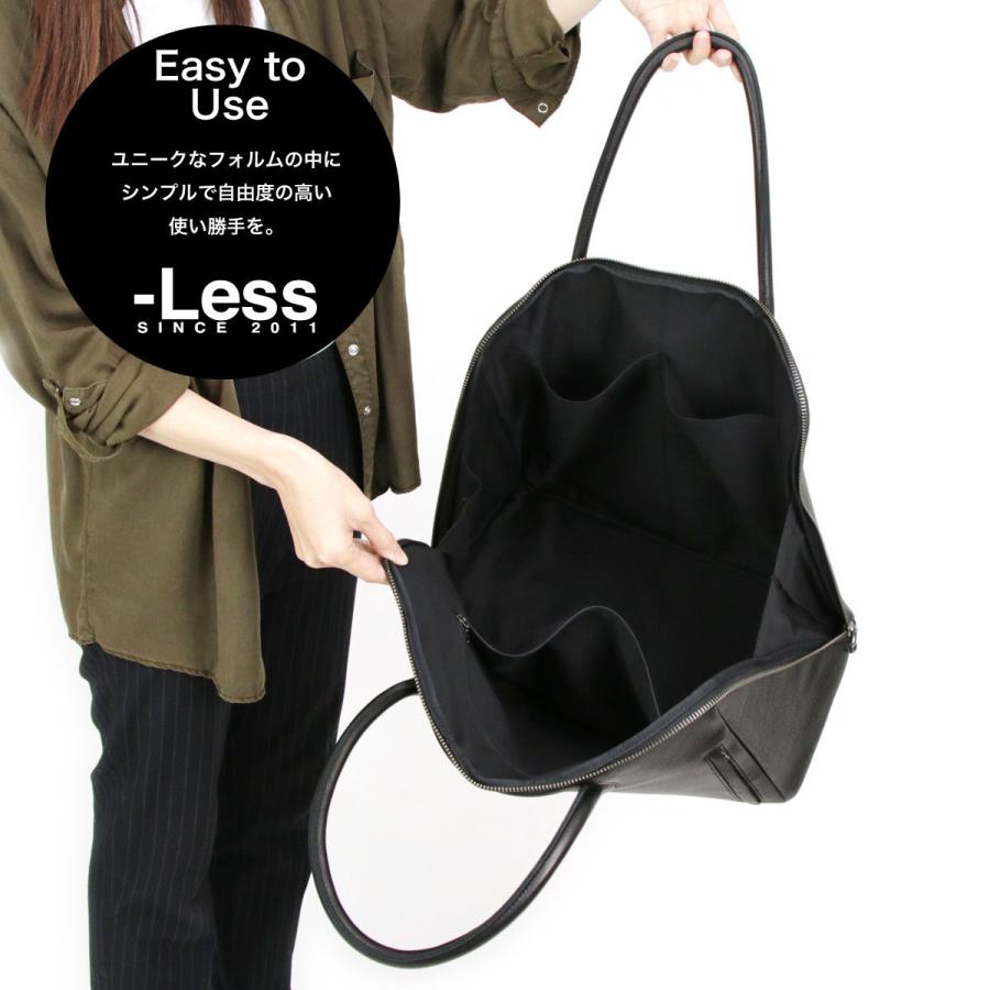 Less Design レスデザイン B4サイズ対応 トートバッグ ボストンバッグ 大容量 フルオープン 日本製 本革 姫路レザー シュリンクレザー スクエア ユニセックスの画像