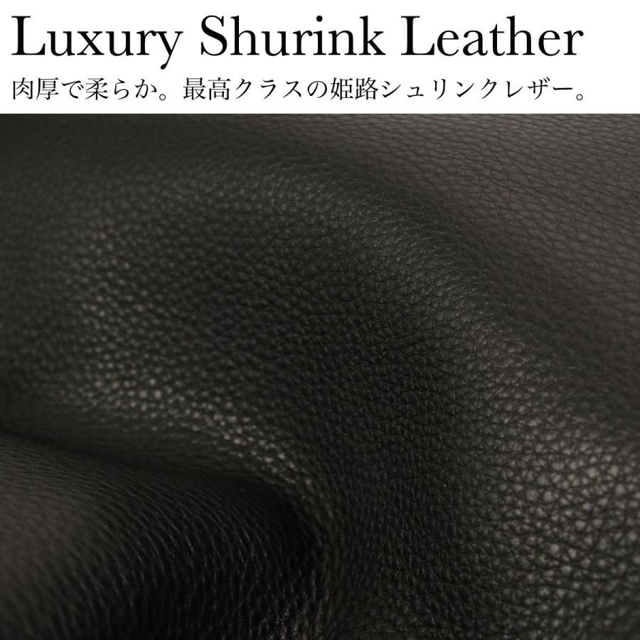 Less Design レスデザイン B4サイズ対応 トートバッグ ボストンバッグ 大容量 フルオープン 日本製 本革 姫路レザー シュリンクレザー スクエア ユニセックスの画像