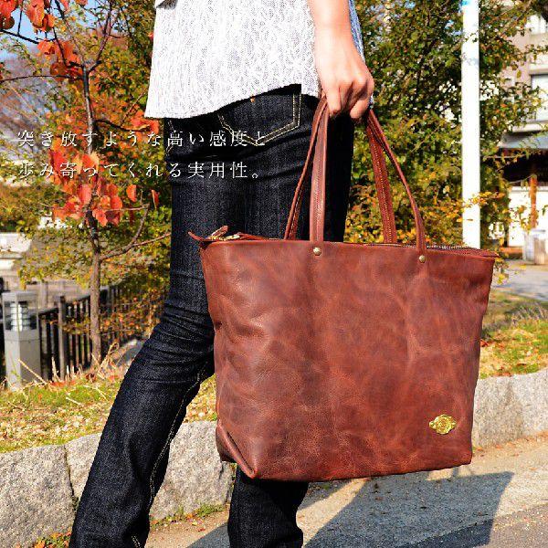 レディース トートバッグ 本革 A4 ラージサイズ LITSTA リティスタ 日本製 メンズの画像