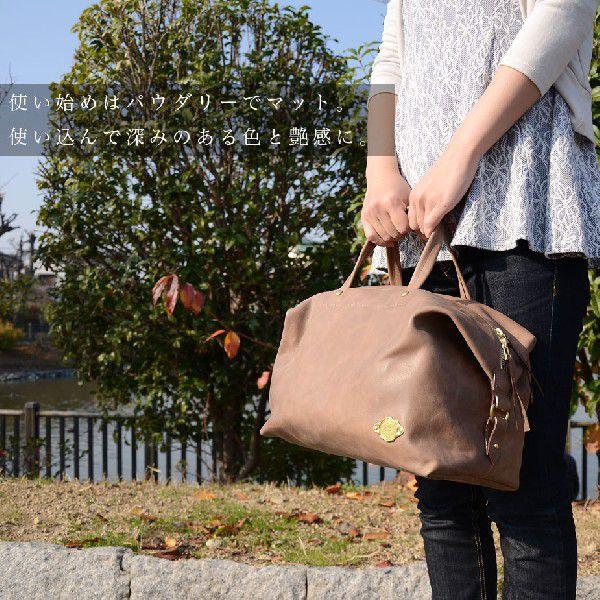 レディース ボストンバッグ レザー 本革 2Way ショルダーバッグ LITSTA リティスタ 日本製 メンズの画像