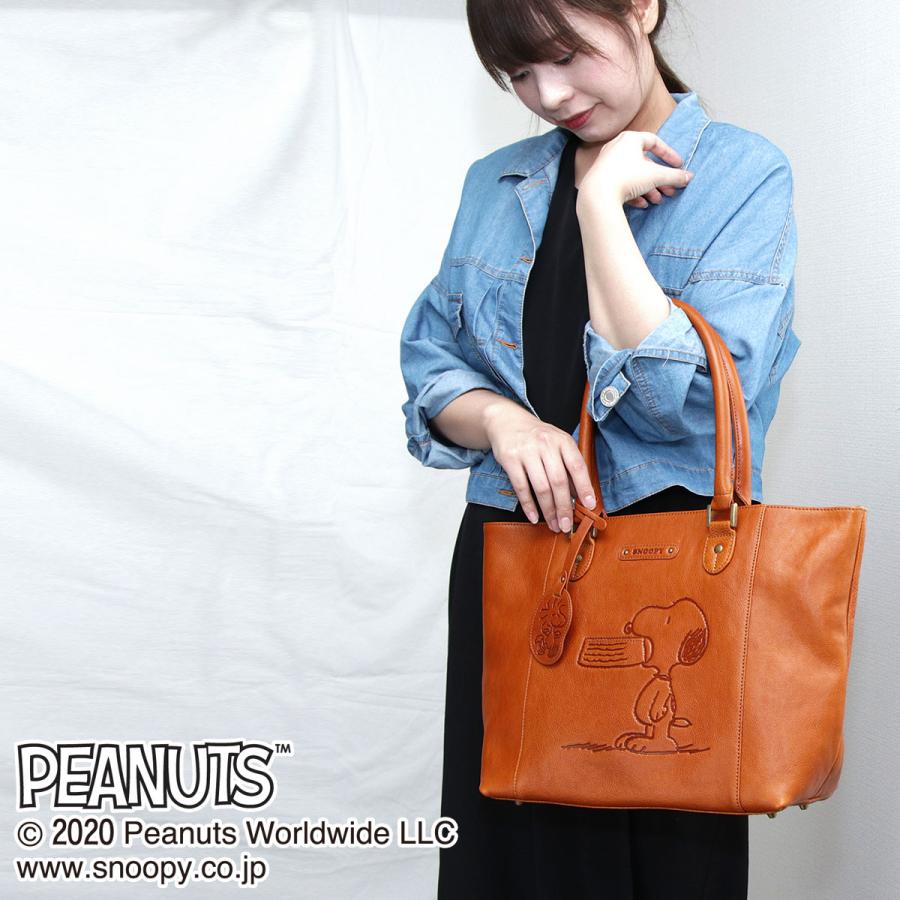 Snoopy スヌーピー バッグ トートバッグ 通勤 通学 ウッドストック Peanuts ピーナッツ キャラクター レザー 本革 牛革 Ndy Pnt Tb かばんやさん 通販 Yahoo ショッピング