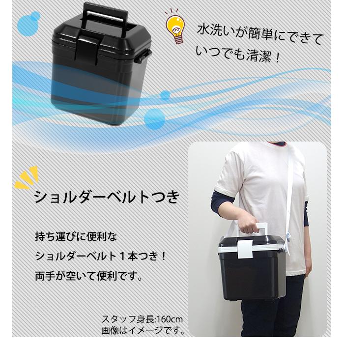 (2個セット特価) クーラーボックス 小型 7L ミニ 黒 ブラック 釣り 部活 コンパクト 一人用 おしゃれ アウトドア キャンプ 日本製 80-A27 80-A53 | JEJアステージ | 09