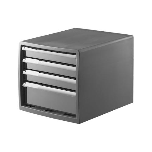 レターケース A4 浅型 3段 深型 1段 書類ケース 引き出し 黒 ブラック おしゃれ 書類 収納 卓上 事務 オフィス 100-A4 | JEJアステージ | 03