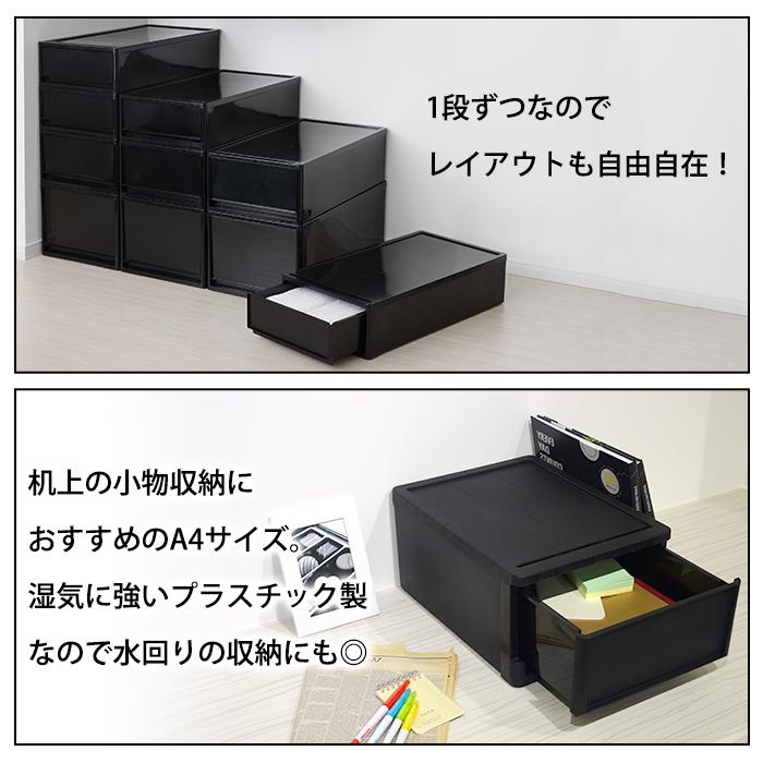 JEJアステージ (2個セット特価) 衣装ケース 引き出し 1段 A4 JEJアステージ (2個セット特価) 衣装ケース 引き出し 1段 A4