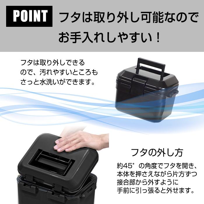 クーラーボックス 5L 小型 ミニ 黒 ブラック おしゃれ 部活 アウトドア キャンプ バーベキュー BBQ 海水浴 一人用 軽量 コンパクト 80-A56｜kabarock｜07