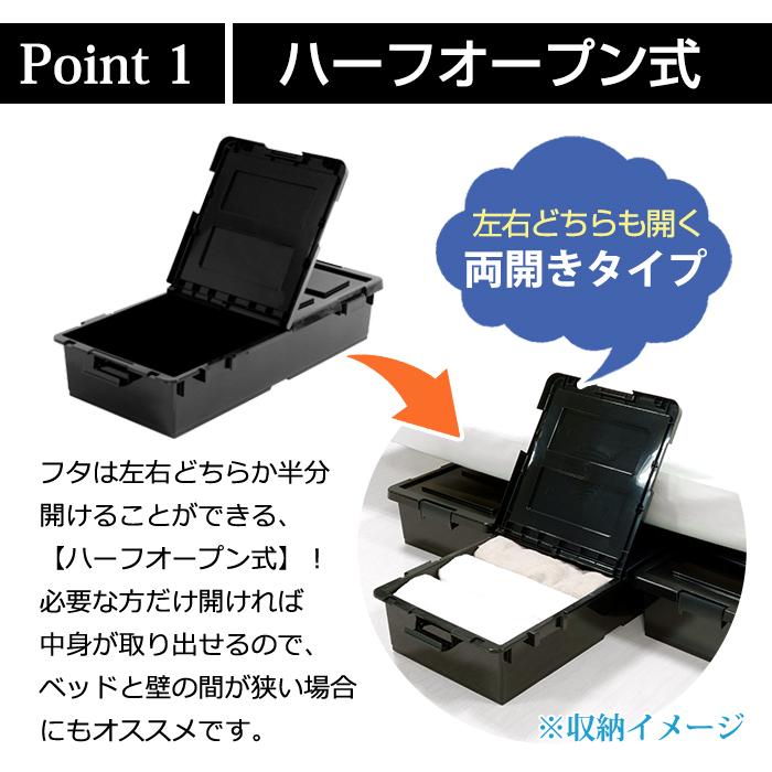 JEJアステージ (2個セット特価) ベッド下収納ケース キャスター付き