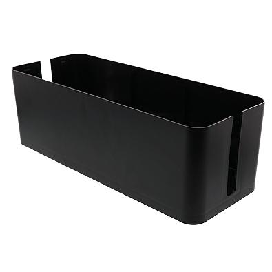 (6個セット特価) ケーブルボックス ケーブル収納 黒 ブラック ケーブル収納ケース ケーブル収納ボックス コードケース コードカバー コード収納 80-A38 | JEJアステージ | 03