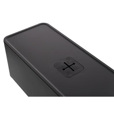 (6個セット特価) ケーブルボックス ケーブル収納 黒 ブラック ケーブル収納ケース ケーブル収納ボックス コードケース コードカバー コード収納 80-A38 | JEJアステージ | 04