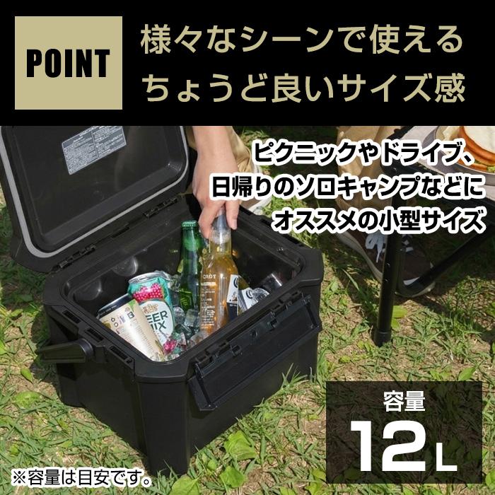 JEJアステージ クーラーボックス 小型 12L 黒 ブラック おしゃれ 部活