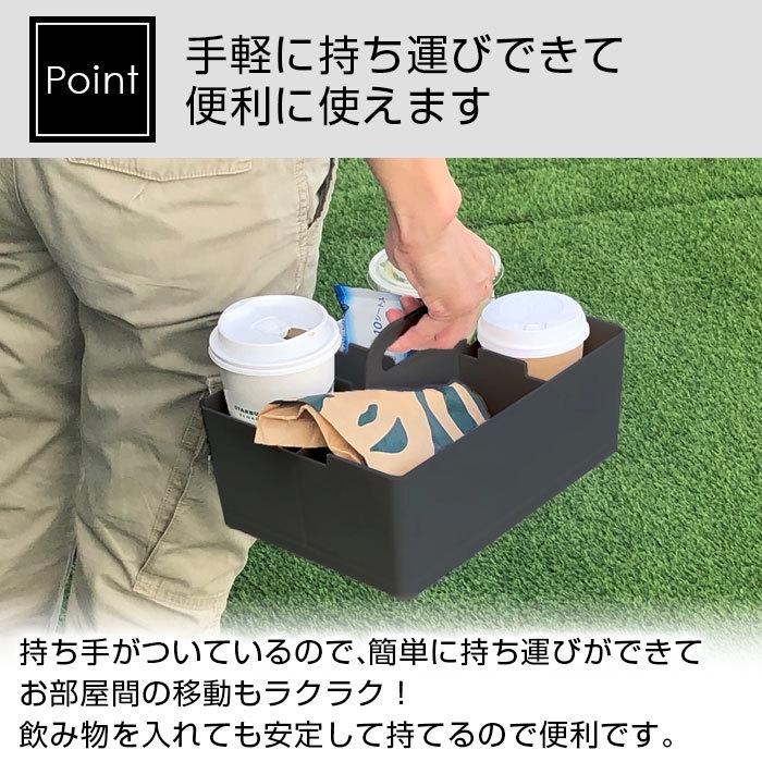 デスクオーガナイザー おしゃれ デスクトート 黒 ブラック コンパクト かわいい 卓上収納 文房具収納 小物収納ケース 持ち運び オフィス | JEJアステージ | 09