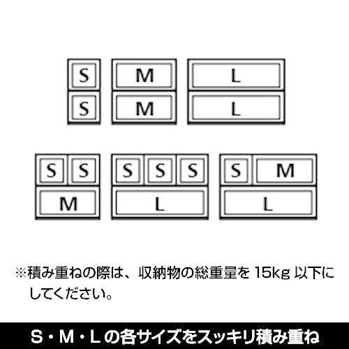 (2個セット特価)収納チェスト 1段 (140-A49) L240 プラスチック収納 黒 ブラック おしゃれ 新生活 引っ越し 衣装ケース 収納ケース 衣服収納 洋服収納｜kabarock｜07