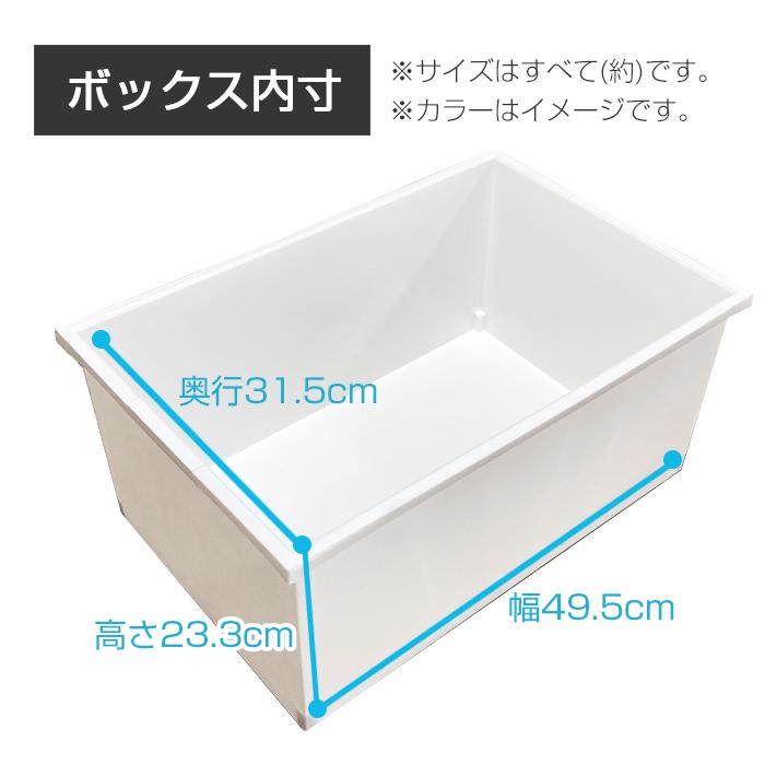 JEJアステージ (2個セット特価) 収納ボックス Lタイプ 黒 ブラック