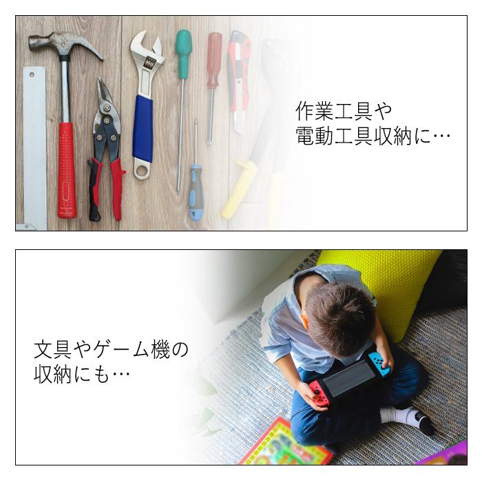 アタッシュケース ABSストロングケース GT-M ツールボックス 工具箱 工具ケース 工具入れ 工具収納 黒 ブラック 鍵付き ハンドル 80-A46 | JEJアステージ | 07