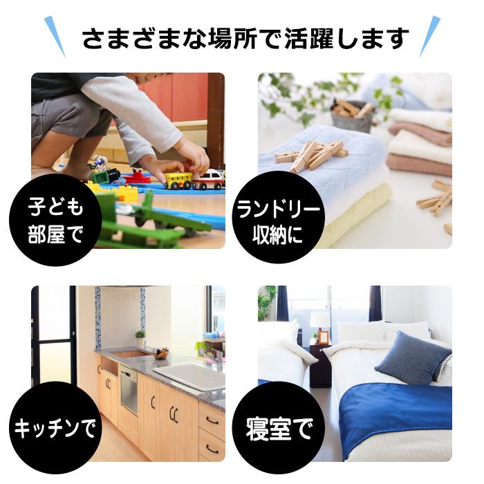 テーブルワゴン ミニ 3段 キッチンワゴン デスク下収納ワゴン サイドワゴン スリム 机下収納 黒 ブラック キャスター付き 100-A50 | JEJアステージ | 07