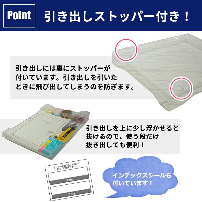 レターケース 浅型7段 書類収納ケース 引き出し 小物収納 小物収納ケース 在宅 テレワーク リモートワーク デスクワーク オフィス 書斎 ファイレックスM7 | JEJアステージ | 04
