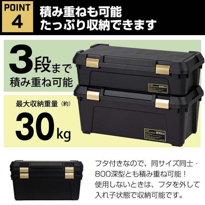 JEJアステージ 収納ボックス アクティブストッカー STADD 800浅型 幅