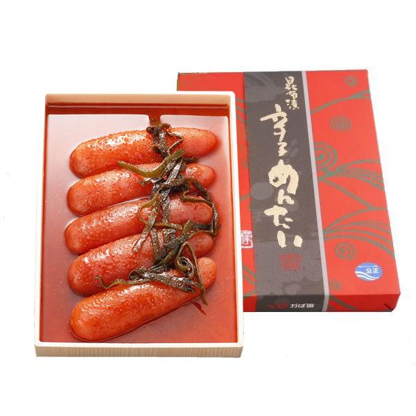 昆布漬辛子めんたい『雷』 化粧箱詰 300g（101032）/ かば田 明太子 お歳暮 ギフト グルメ 贈り物 ご飯 おかず お買得 贈答品 ご当地 2026新春 九州 福岡 北九州 | かば田 | 01