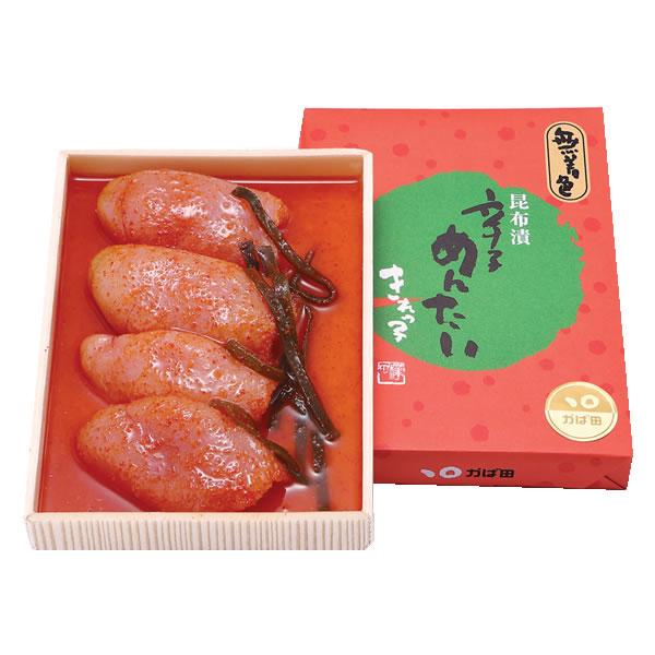 かば田 無着色昆布漬辛子めんたい『きれっ子』200g（182012）/ かば田 明太子 お歳暮 ギフト グルメ 贈り物 ご飯 おかず 贈答品 ご当地 2026新春 福岡 北九州 | かば田 | 01