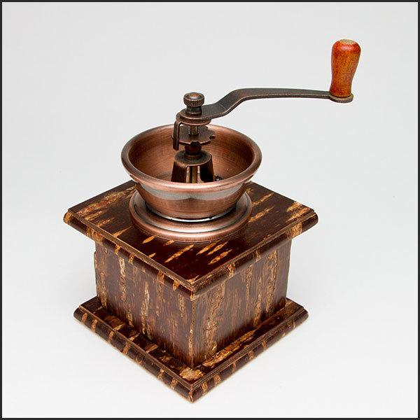 桜皮細工 コーヒーミル（樺細工）当店オリジナル商品 : 角館桜皮細工