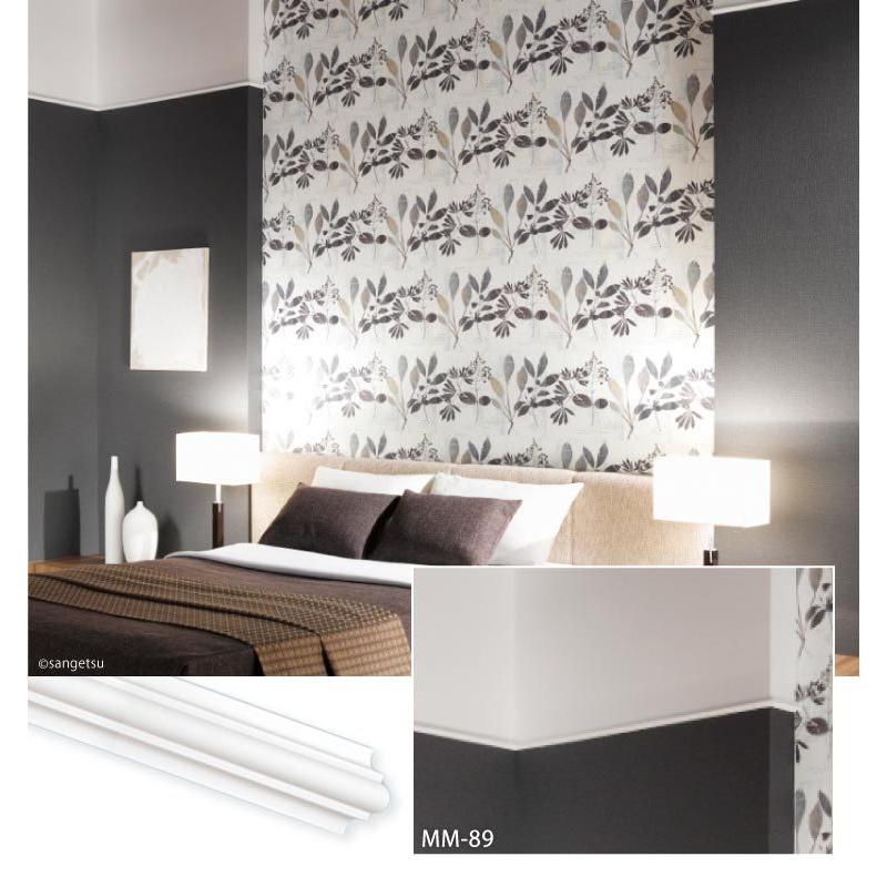 正規通販 サンゲツ モールディング 装飾用見切り材 ポリウレタン製 腰壁 笠木 額縁 見切材 2m 販売単位 1本 Mm Aynaelda Com