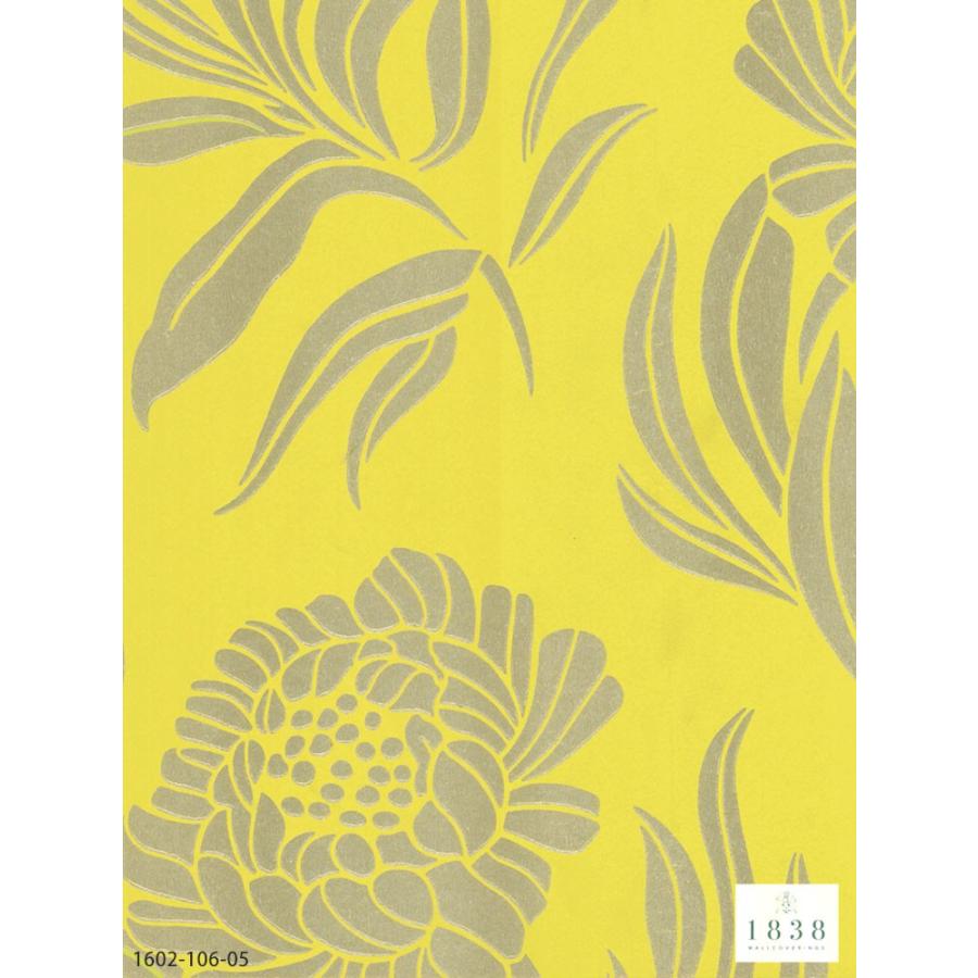 輸入壁紙 クロス テシード イギリス製 花柄 光沢 エレガンス 1838 WALLCOVERINGS (52cm×10m) 1602-106-01 ［1ロール単位］｜kabecolle｜04