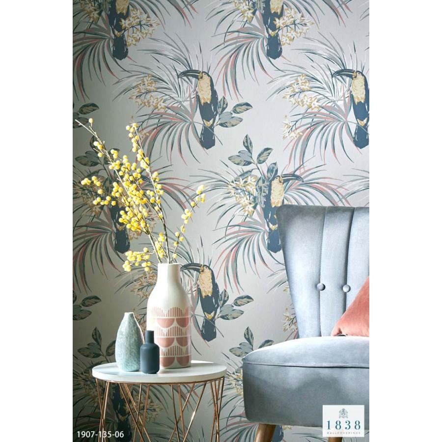 TECIDO（テシード） 輸入壁紙 クロス イギリス製 植物 鳥 オウム