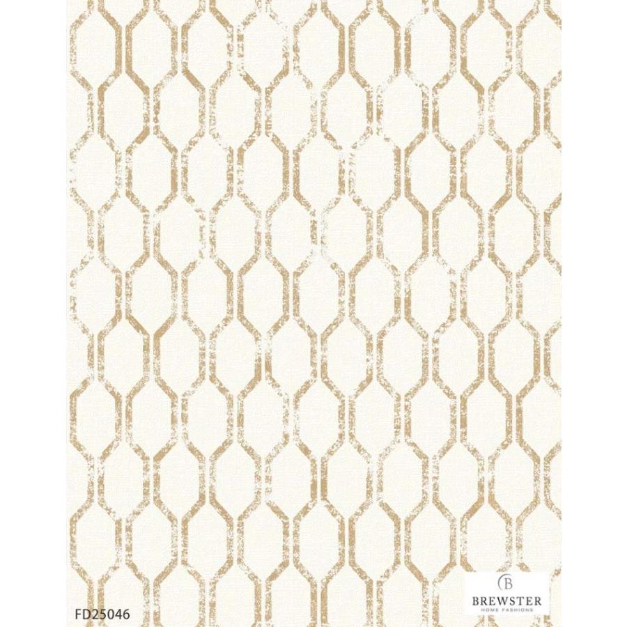 輸入壁紙 アメリカ製 幾何学 光沢 Brewster 52cm 10m ロール Fd 布 クロス Diy リフォーム 1ロール単位 Tebsfd カベコレ Yahoo 店 通販 Yahoo ショッピング