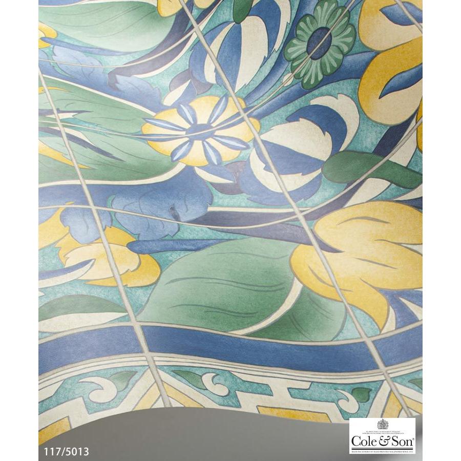 輸入壁紙 イギリス製 ボタニカル モロッコ タイル ヨーロピアン Cole Son 52cm 10m ロール 117 5013 布 クロス Diy リフォーム 1ロール単位 Tecs カベコレ Yahoo 店 通販 Yahoo ショッピング