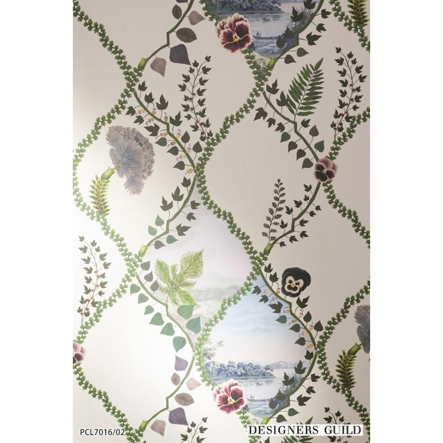 輸入壁紙 クロス テシード イギリス製 花 風景 パンジー 湖 絵画 DESIGNERS GUILD (52cm×10m) PCL7016/01 ［1ロール単位］｜kabecolle｜03