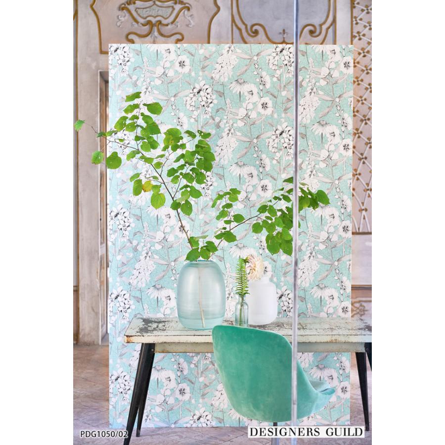 輸入壁紙 クロス テシード イギリス製 花 植物 ボタニカル DESIGNERS GUILD (52cm×10m) PDG1050/01 ［1ロール単位］｜kabecolle｜06