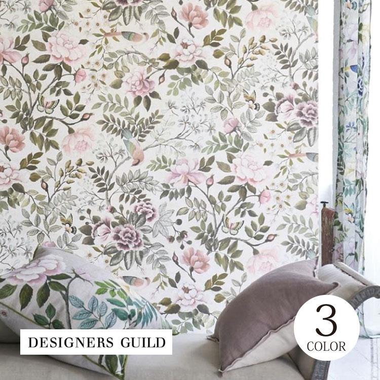 輸入壁紙 ロール売り イギリス 花柄 フラワー 鳥 蝶 シノワズリ のりなし輸入壁紙 Designers Guild 68 5cm 10m ロール 1ロール単位 Tedgpdg カベコレ Yahoo 店 通販 Yahoo ショッピング
