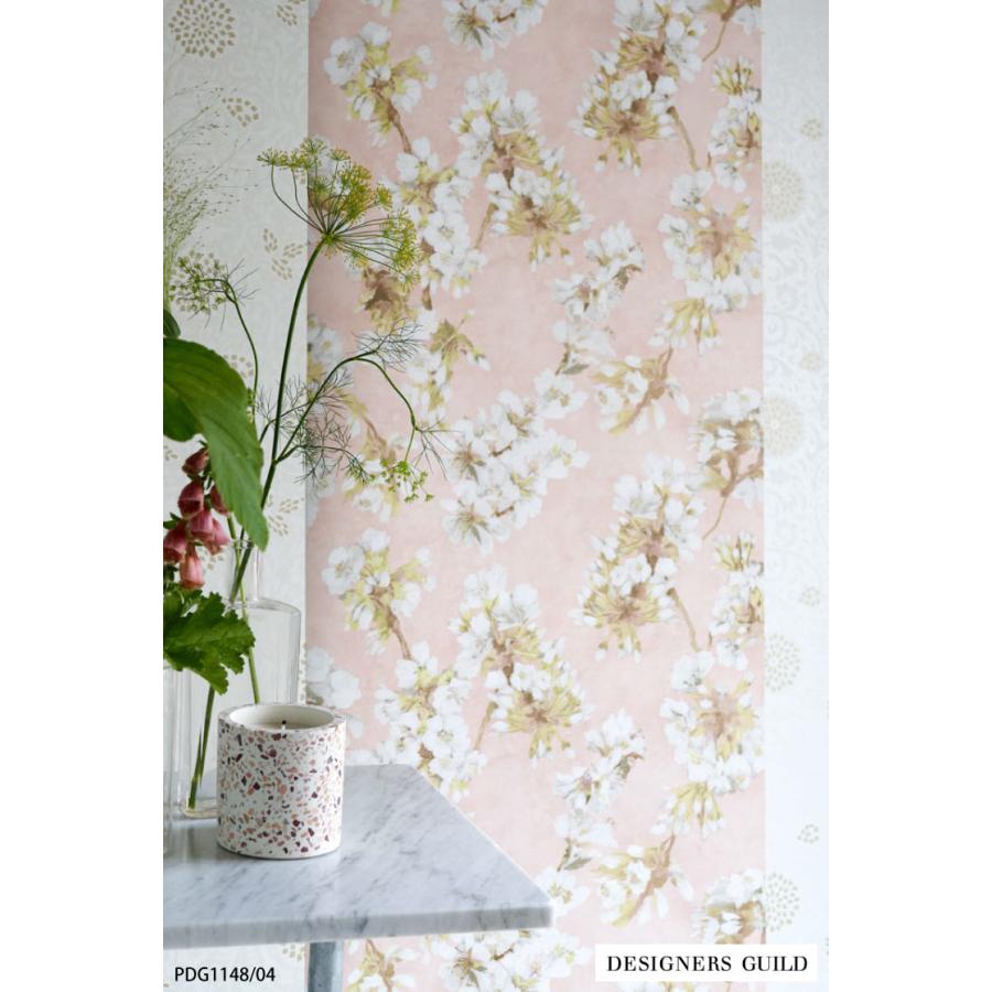 輸入壁紙 クロス テシード イギリス 花柄 フラワー シノワズリ のりなし 壁紙 DESIGNERS GUILD (52cm×10m) ［1ロール単位］｜kabecolle｜11