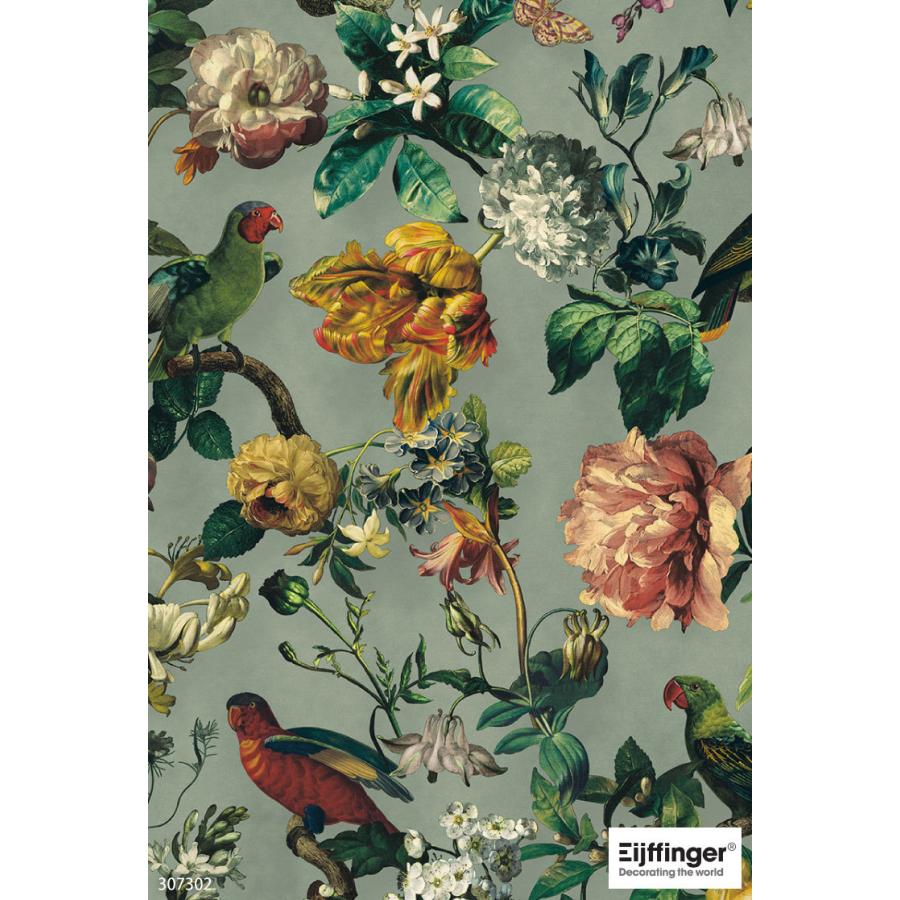 TECIDO 輸入壁紙 クロス テシード オランダ製 花柄 絵画 鳥 花鳥