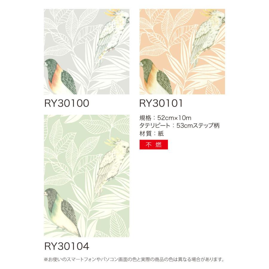 輸入壁紙 クロス テシード アメリカ製 鳥 オウム 植物 ボタニカル WALL QUEST (52cm×10m) RY30100 ［1ロール単位］｜kabecolle｜05