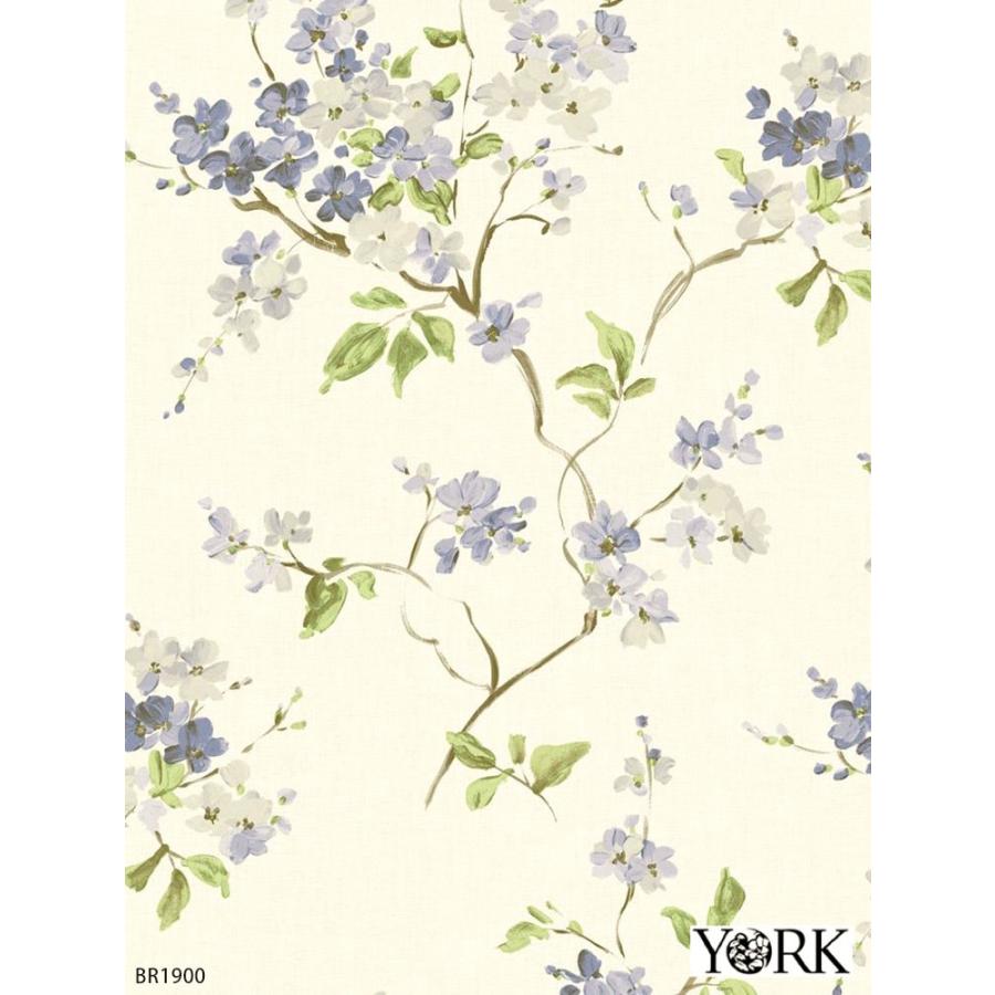 輸入壁紙 アメリカ製 花柄 光沢 植物 フラワー York 68 5cm 8 2m ロール Br1900 紙 クロス Diy リフォーム 1ロール単位 Teykbr1900 カベコレ Yahoo 店 通販 Yahoo ショッピング