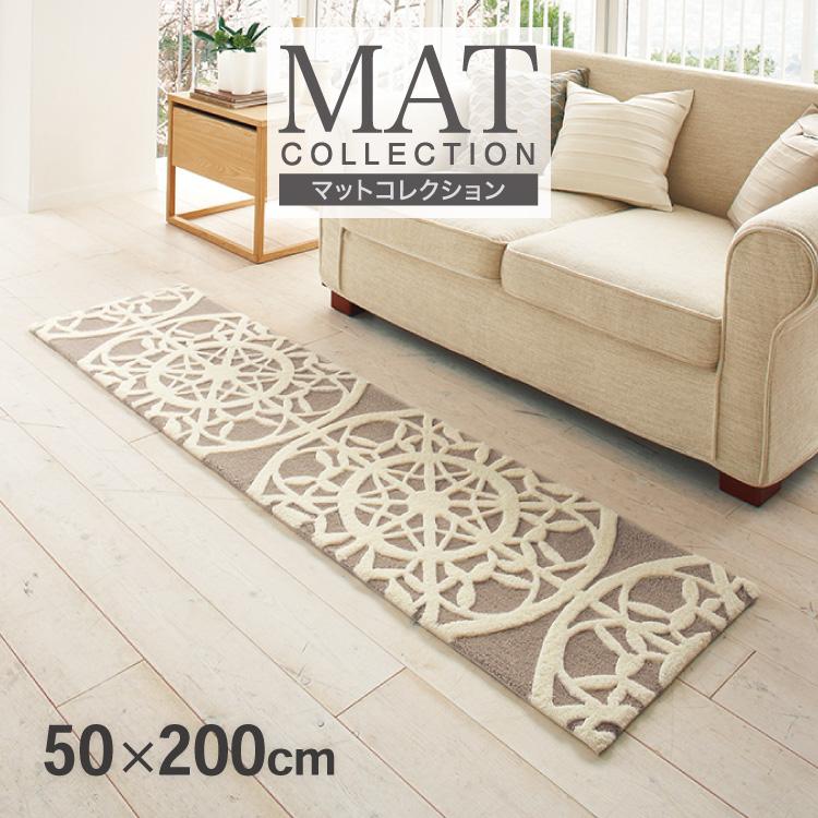 値引きする 東リ マット 50 0 ロングマット 抗菌防臭加工 防ダニ ウォッシャブル 防滑加工 室内用 キッチンマット 滑り止め付き ベージュ Tom4921 人気ブランド Esiba Tg