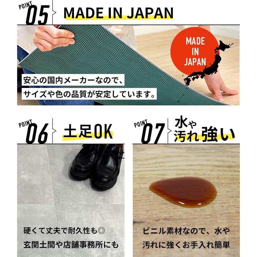 フロアタイル 6畳用 置くだけ 抗菌 大理石 床材 接着剤不要 滑り止め加工 置くだけフロアタイル 石目調 ホワイト マーブル グレー 5ケース 40枚 賃貸OKの画像