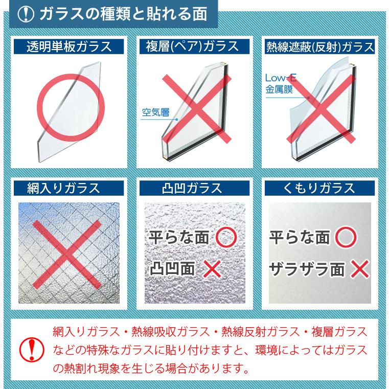 ガラスフィルム 窓 サンゲツ クレアス GF1101-1 巾97cm 高透明遮熱 ルーセント90 遮熱フィルム 遮熱シート 断熱フィルム 透明 クリア｜kabegami-doujou｜06