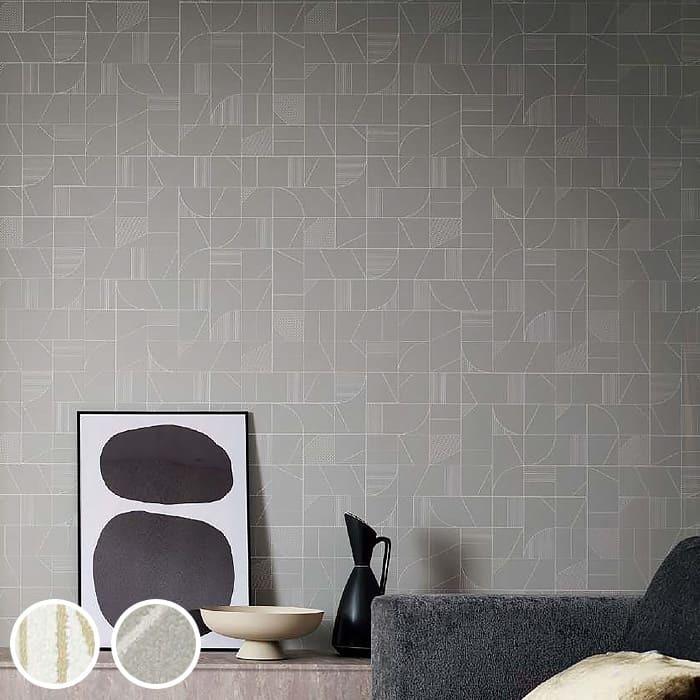 壁紙 のり付き のりつき クロス 国産壁紙 ホワイト グレー モダン アールデコ調 幾何学柄 白 おしゃれ サンゲツ Fe Fe K Ntsa Fe Diyリフォームのお店 かべがみ道場 通販 Yahoo ショッピング