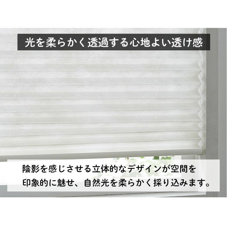 プリーツスクリーン オーダー ペアタイプ ワンチェーン操作 遮光 マローネ 立川機工 日本製 「幅42〜80cm×高さ61〜100cm」｜kabegami-doujou｜08