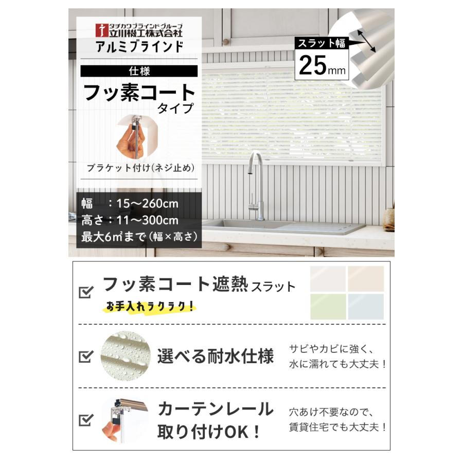 立川機工 ブラインド オーダー フッ素コート ブラインドカーテン 遮熱