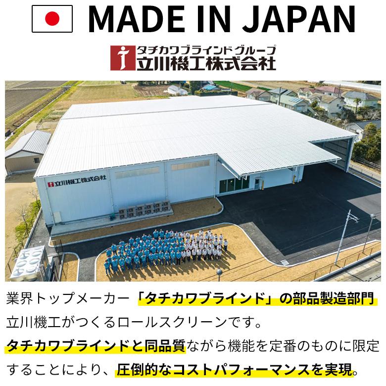 ロールスクリーン ロールカーテン オーダー 洗える レース シースルー カーテンレール取付可 賃貸OK 採光 タチカワブラインド 立川機工 日本製_8