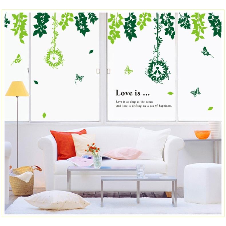 ウォールステッカー 2枚セット 花 フラワー 北欧 おしゃれ リメイクシート ウォールデコ はがせる 壁紙シール ウォールシール J057 グリーンリース J057 壁紙diyショップ 通販 Yahoo ショッピング