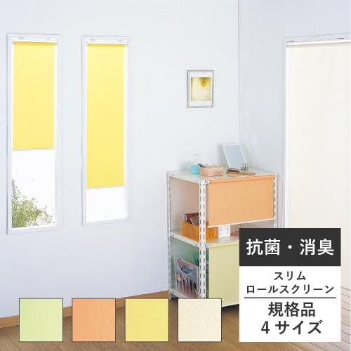 最大600円オフクーポン ロールスクリーン 無地 木ネジ取付 スリム 幅1cm 高さ180cm Fl1104 壁紙生活by内装応援団 通販 Yahoo ショッピング