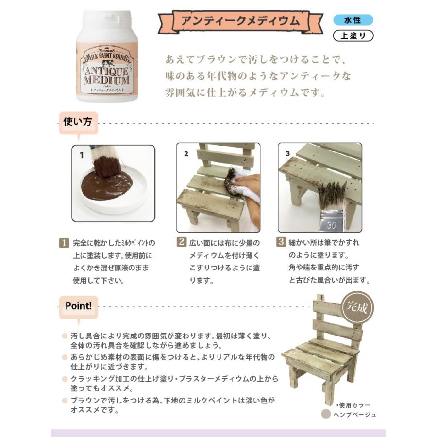 メディウム 全6種類 ミルクペイント専用 水性 乾くと耐水性 0ml ターナー アンティーク ダスト クラック プラスター マルチプライマー クリア Tu100 壁紙生活by内装応援団 通販 Yahoo ショッピング