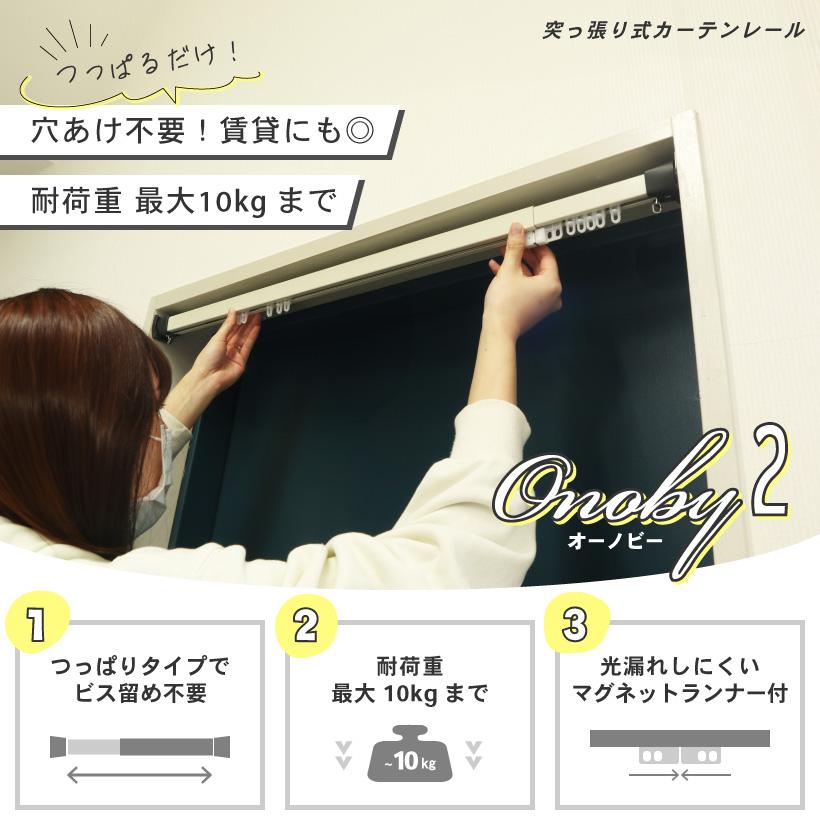 カーテンレール つっぱり 式 穴あけ不要 71〜190cm 強力 突っ張り