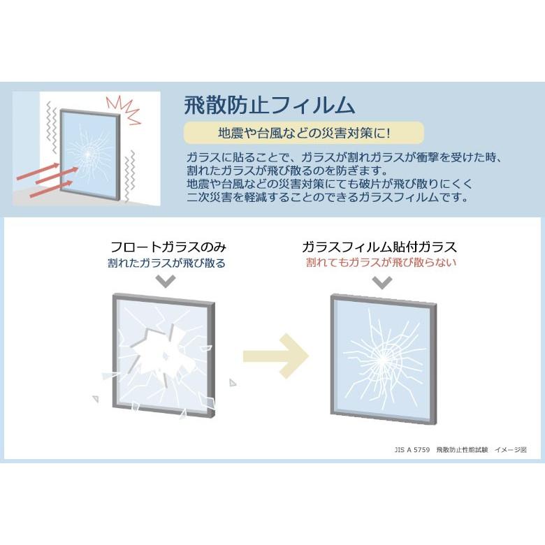 ガラスフィルム サンゲツ クレアス GF1206-2 127cm巾 透明遮熱フィルム 低放射フィルム 低放射エコリム 70 防犯対策 【1ｍ以上10cm単位の販売】｜kabegamiworld｜06