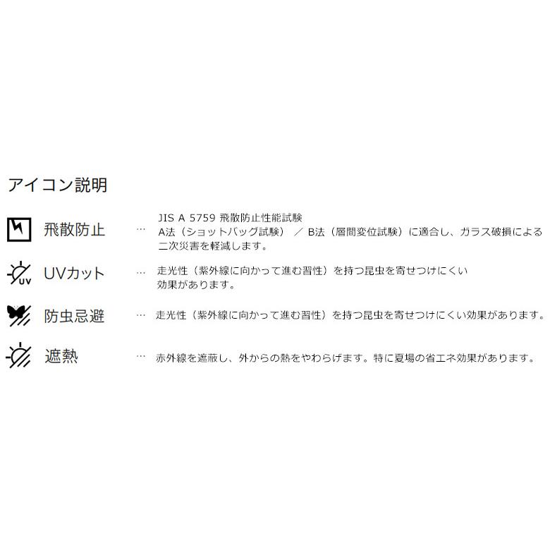 ガラスフィルム サンゲツ クレアス GF1715-2 125cm巾 ルミッキ 30 防犯対策 【1ｍ以上10cm単位の販売】｜kabegamiworld｜03