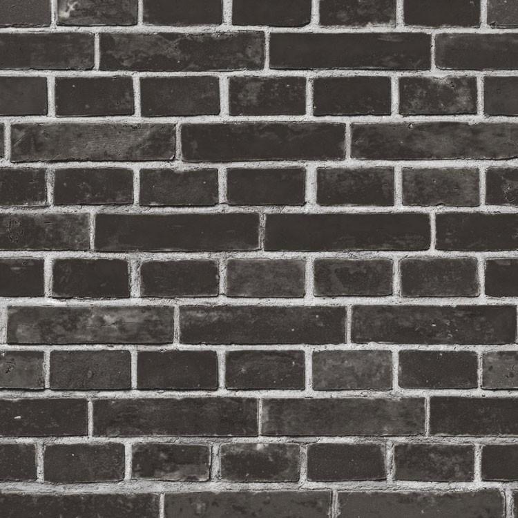 はってはがせる 輸入壁紙 輸入壁紙 Cristiana Masi クリスティアーナ マーシー Fiori Country 7543 レンガ ブラック 壁紙屋本舗 Paypayモール店 通販 Paypayモール