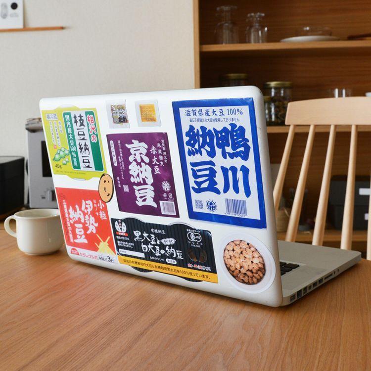 ウォールステッカー はがせる 壁紙シール 納豆 パッケージ柄 ネバタミン コラボ ステッカー 壁面装飾 リメイク デコレーション シール式 耐水 PVC 雑貨 | 壁紙屋本舗 | 06